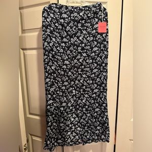 Mossimo Supply Co Maxi Black & White Floral Skirt
